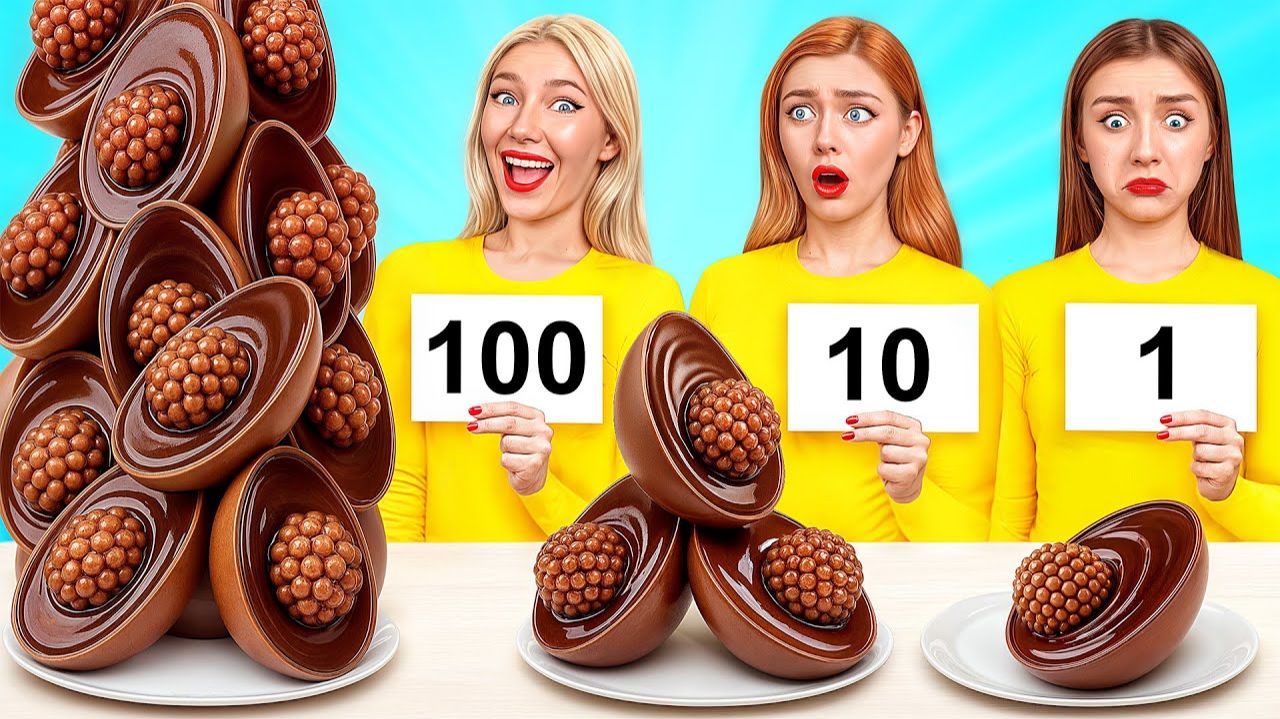 100 Слоев Еды Челлендж # Смешные Ситуации с Едой от Candy DO