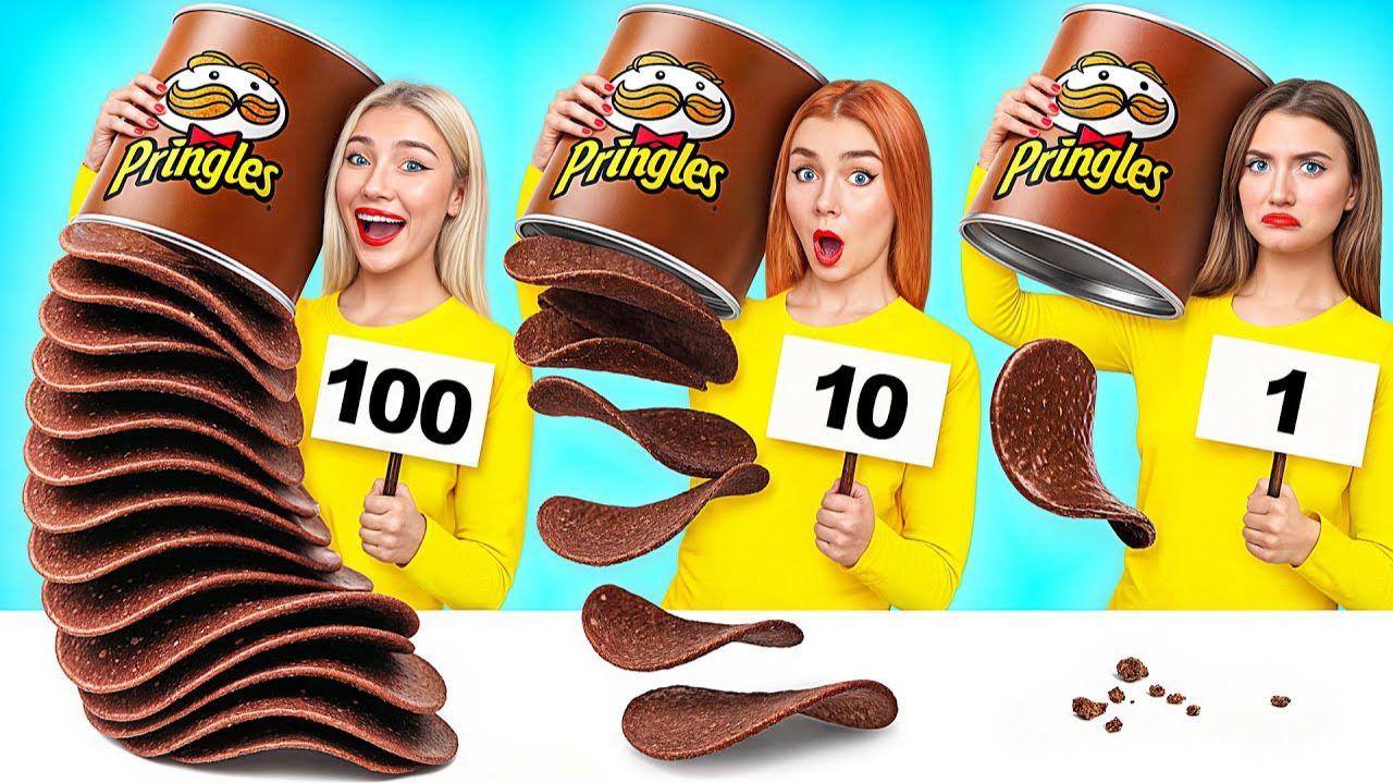 100 Слоев Еды Челлендж # Война Пранков от Candy DO