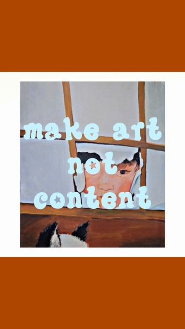 создавай искусство, а не контент