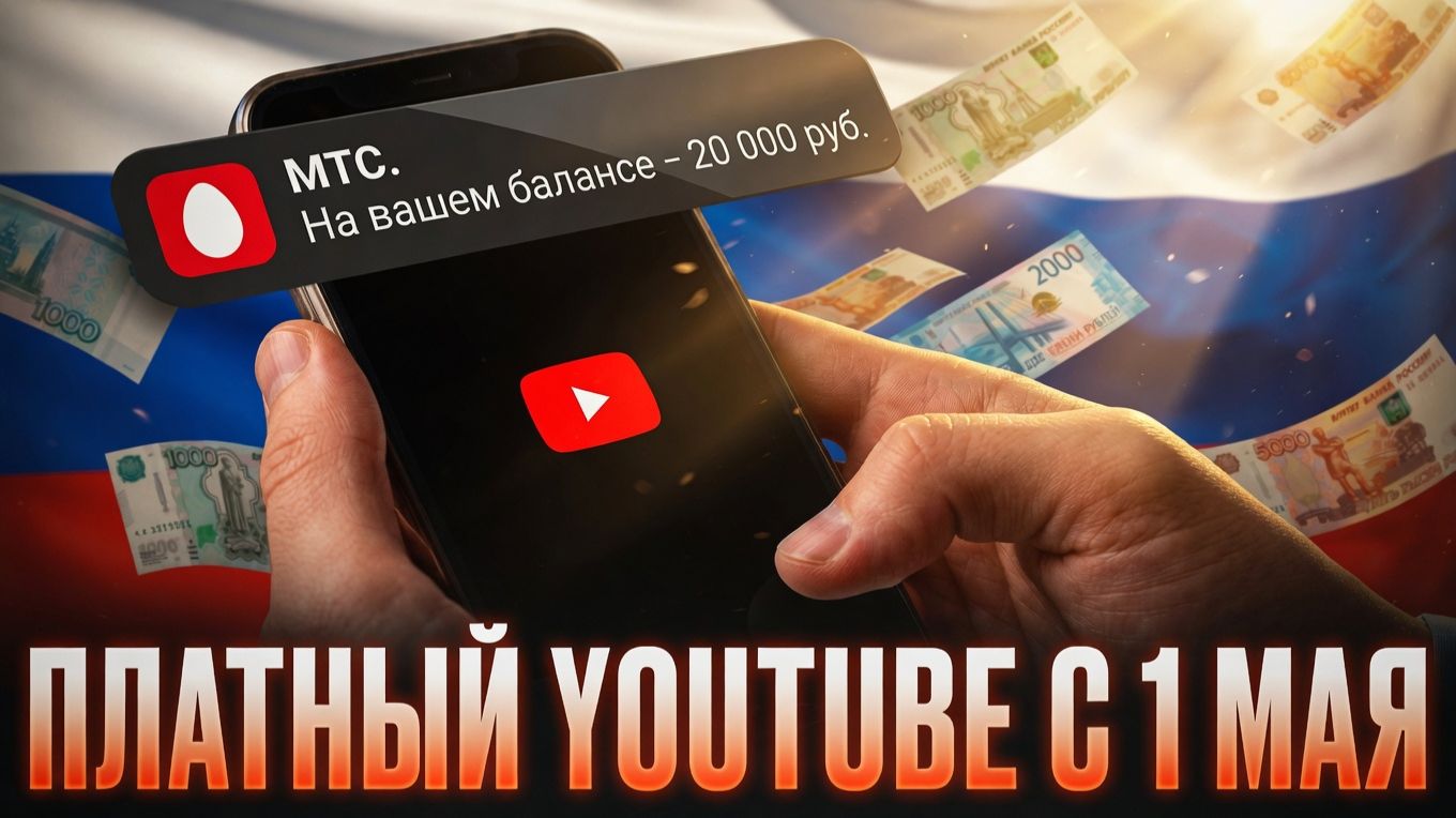 С 1 МАЯ ТЫ БУДЕШЬ ПЛАТИТЬ за YouTube и Telegram!