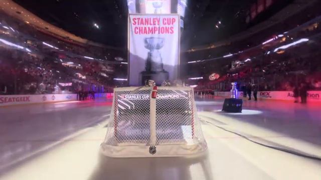 What it was like being on the glass when the Panthers raised the Championship banner
