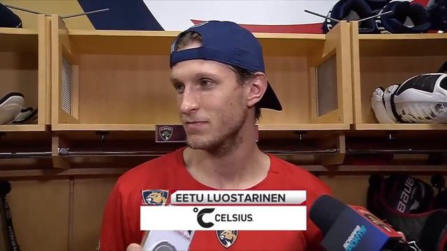 Rodrigues, Luostarinen & Bobrovsky | Postgame vs Lightning 10.4.25