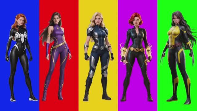 Марвел против Девочек! 🦸♂️💃 Эпичная битва в Tiles Hop под музыку Coffin Dance