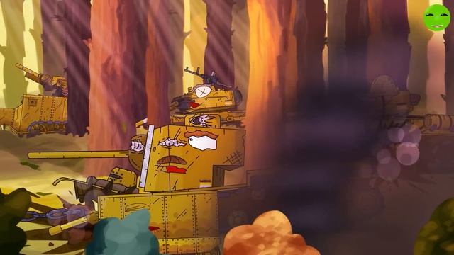 СОВЕТСКИЙ БРОНЕПОЕЗД ДЕРЖИТ ОБОРОНУ. СПУСК ПРИСПЕШНИКА ЛЕВИАФАНА - Мультфильмы про танки.