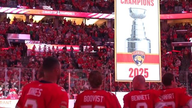 Florida Panthers 2025 Stanley Cup Championship Banner Ceremony