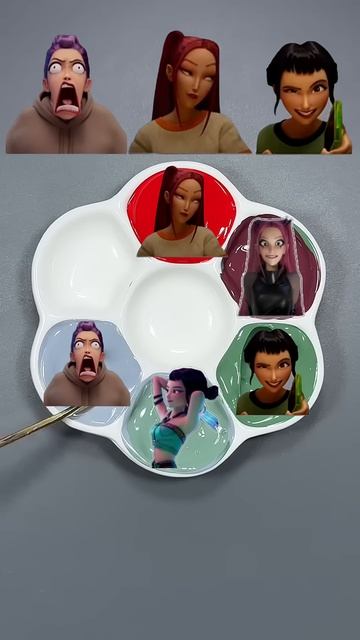 Kpop Demon Hunters Color Mixing Colormixing Huntrix Kpopdemonhunter Sajaboys