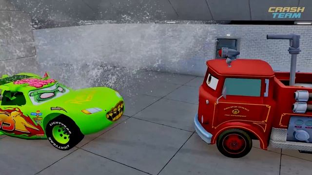 Молния МакКуин против ВТОРЖЕНИЯ ЗОМБИ Машинки Pixar Зомби-апокалипсис в BeamNG.d