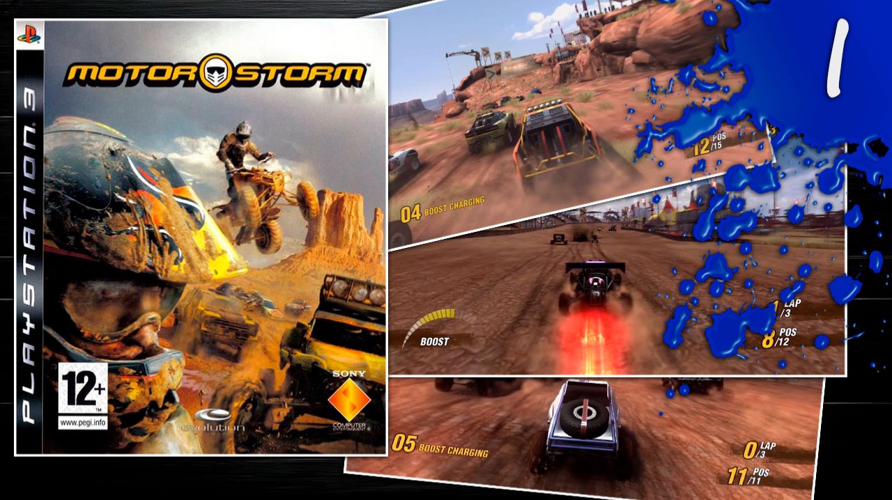 Проходим игру с полки  MotorStorm   PS3  2007 I
