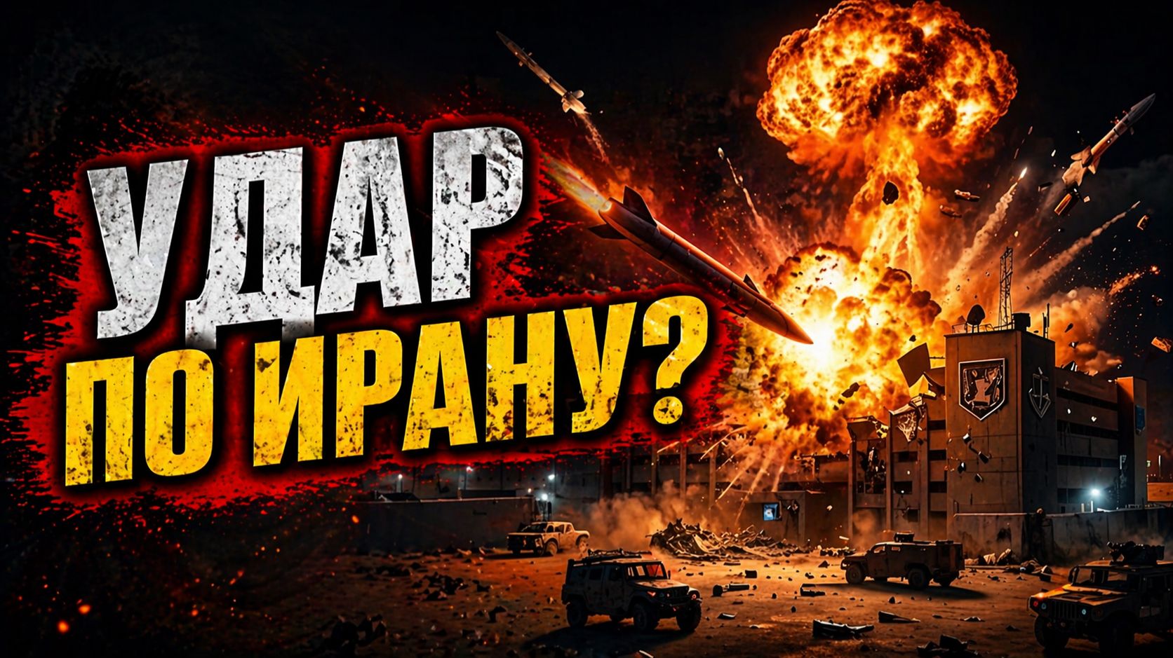 Взрыв на поле боя ночью