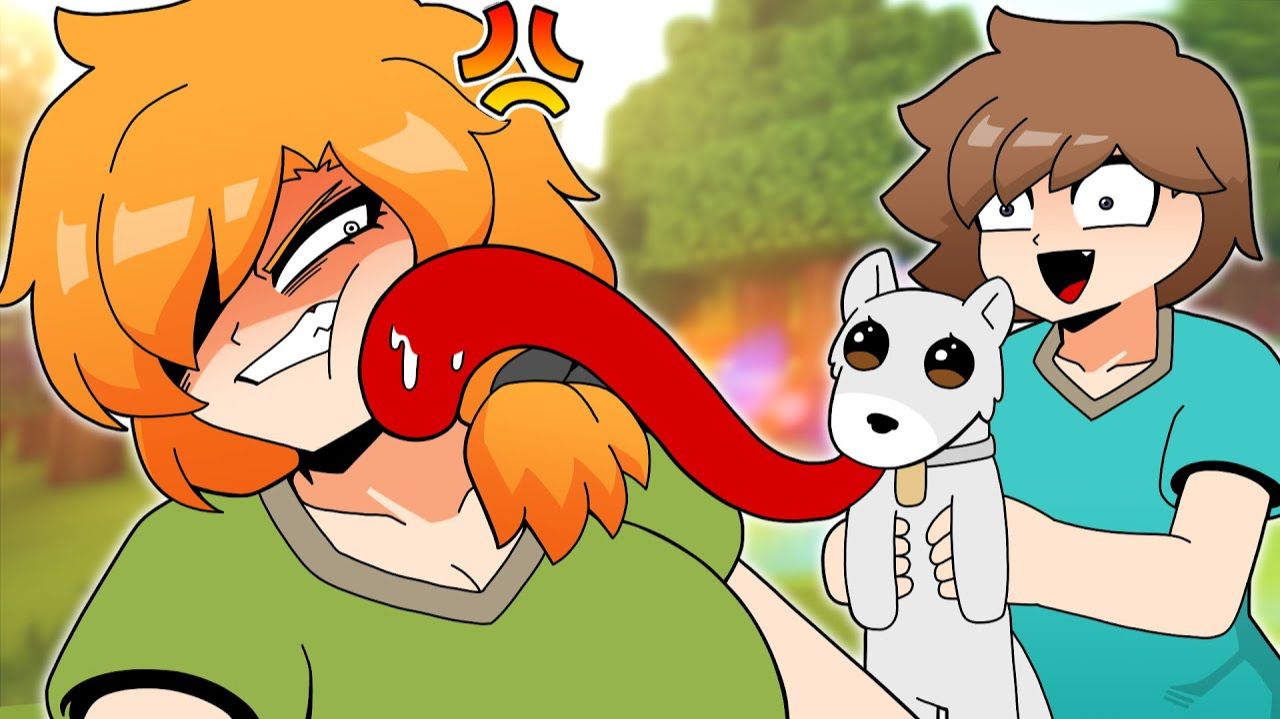 Приручил волка Майнкрафт аниме