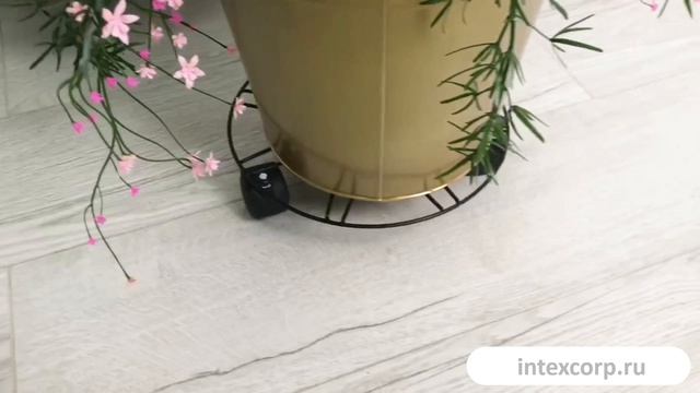 Подставка для цветов СЕРКО на колёсиках металл 25 см MA1000250