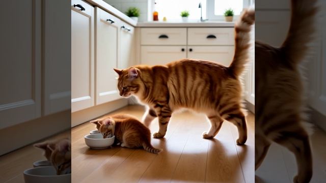 Котята Завтрак котят