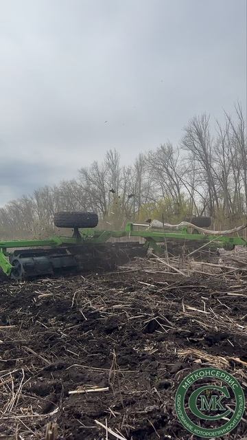 Каток-измельчитель пожнивных остатков