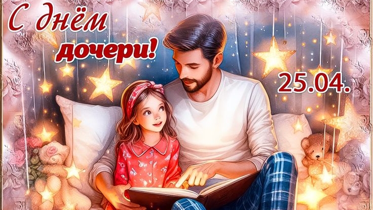 Доченька! С праздником! С днём дочери. Шикарная музыкальная открытка.