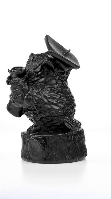 Статуэтка чугунная Сова ученая. Артикул 200231. Https:феникс.art