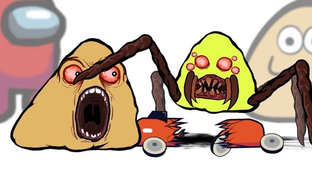 Mini Crewmate Kills Creepy POU Characters - Part 2   Among Us