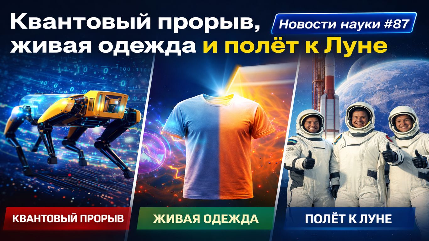 Квантовый прорыв живая одежда и полёт к Луне  Новости науки 87