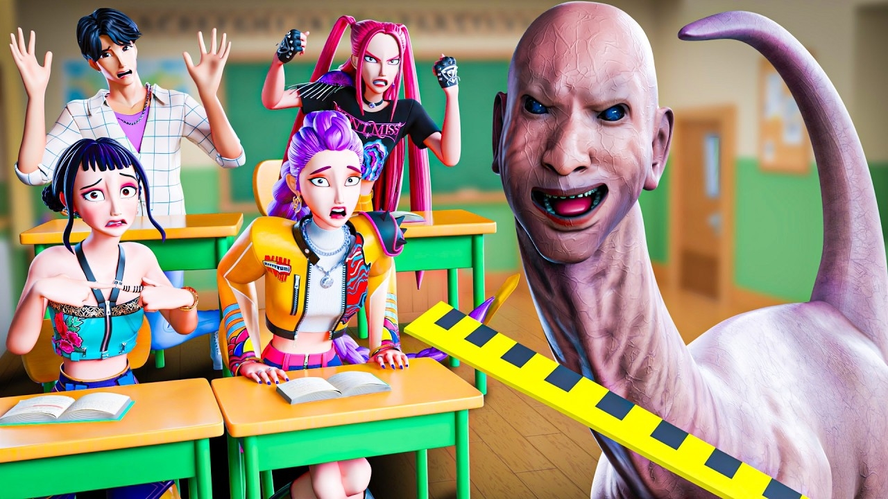 ТАЛАССОФОБИЯ В ШКОЛЕ?!! K-POP ОХОТНИЦЫ НА ДЕМОНОВ АНИМАЦИЯ