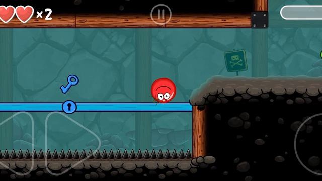 Как пройти уровень в Red Ball от уровня 66 до 67 2?