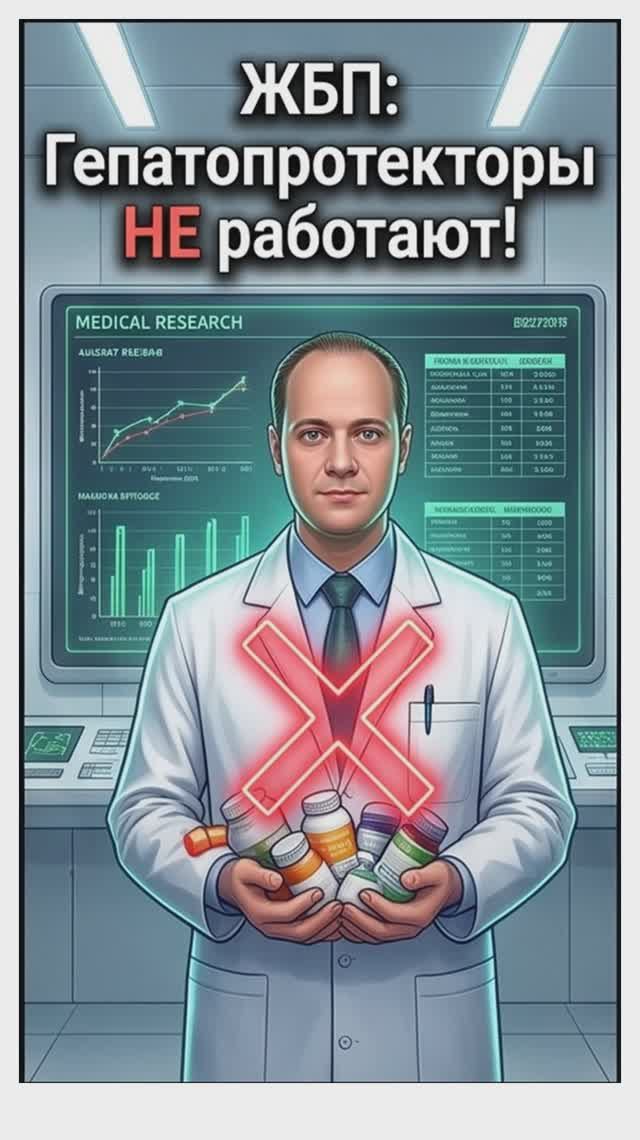ЖБП: Гепатопротекторы НЕ работают!