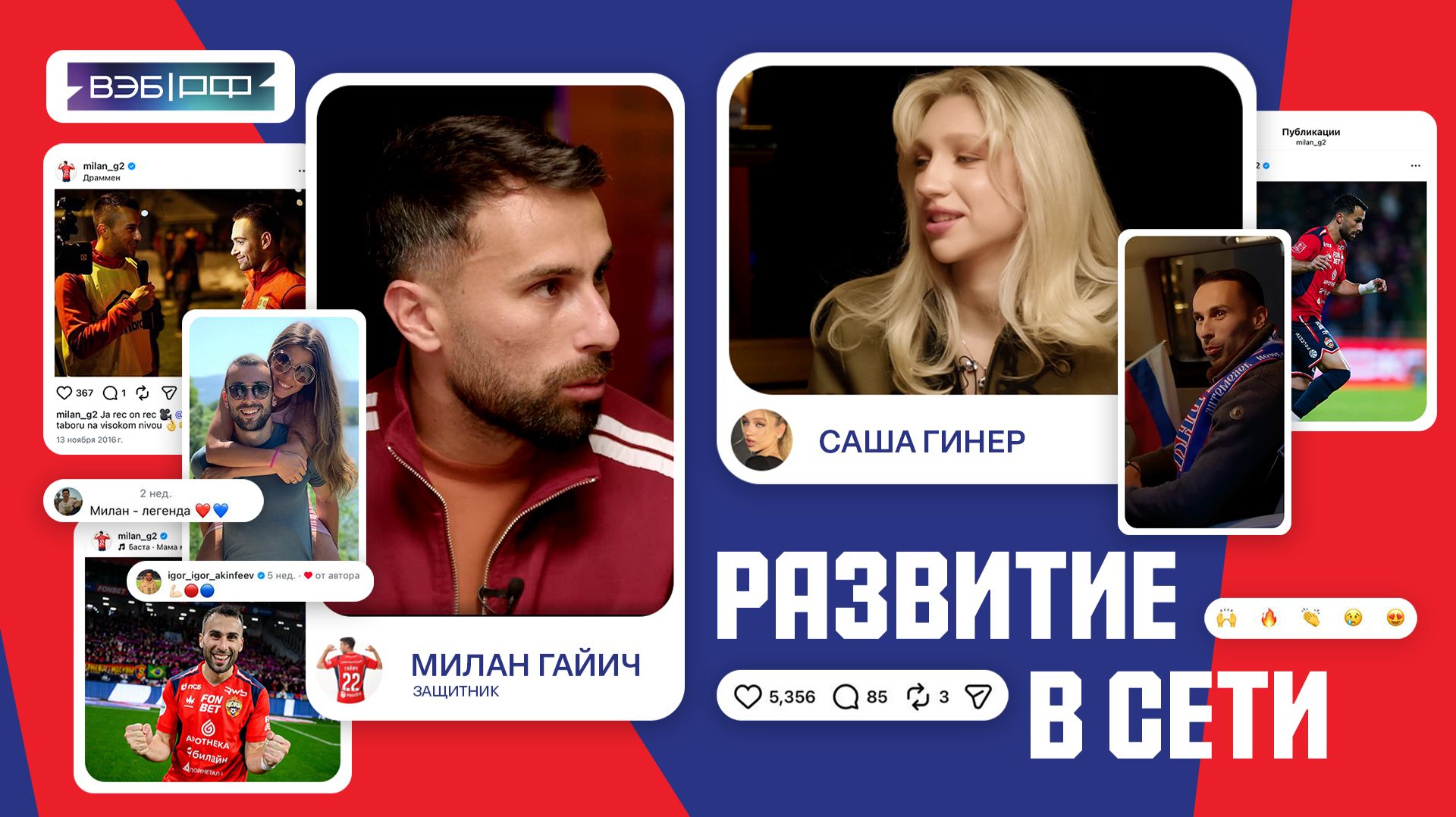 Развитие в сети  Милан Гайич Саша Гинер. Медиа в России и Сербии. Съемки с Биковичем