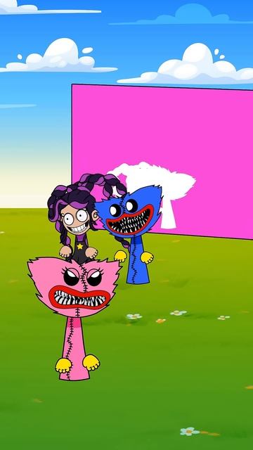 Huggy Wuggy And Lily Love Braidss  Dance Vibes Shorts Poppyplaytime