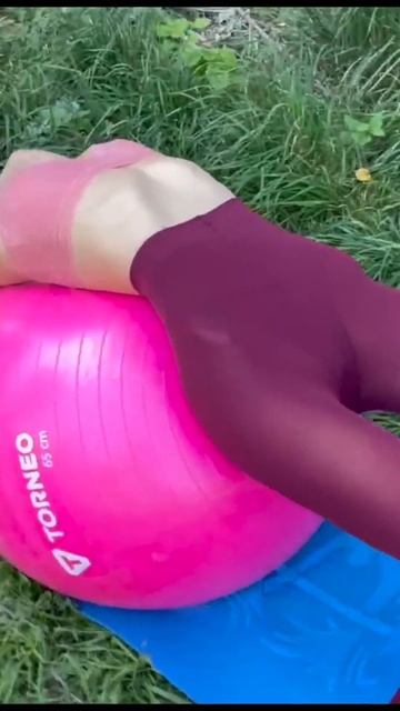 Workout & Gymnastics with rubber Ball #stretching #yoga #short #shorts #hotyoga