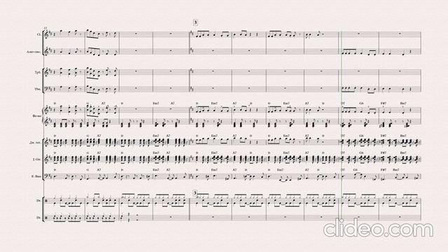 Г. Гладков - Песня Зайца и Волка На Карнавале. Партитура