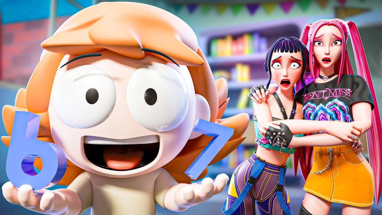 РУМИ И 67 ПАРЕНЬ В ШКОЛЕ?!! K-POP ОХОТНИЦЫ НА ДЕМОНОВ АНИМАЦИЯ