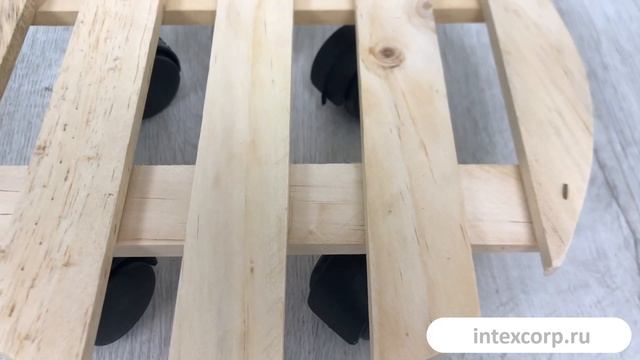 Подставка для цветов ПИНО ТОНДО на колёсиках дерево 28 см CR1001600