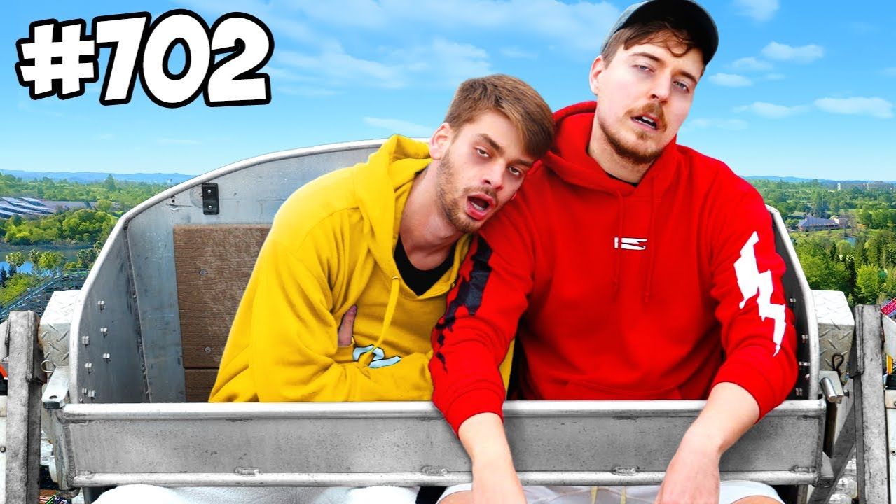 МЫ ПРОЕХАЛИ НА КОЛЕСЕ ОБОЗРЕНИЯ 1000 РАЗ!MRBEAST МИСТЕРБИСТ НА РУССКОМ мистер бист