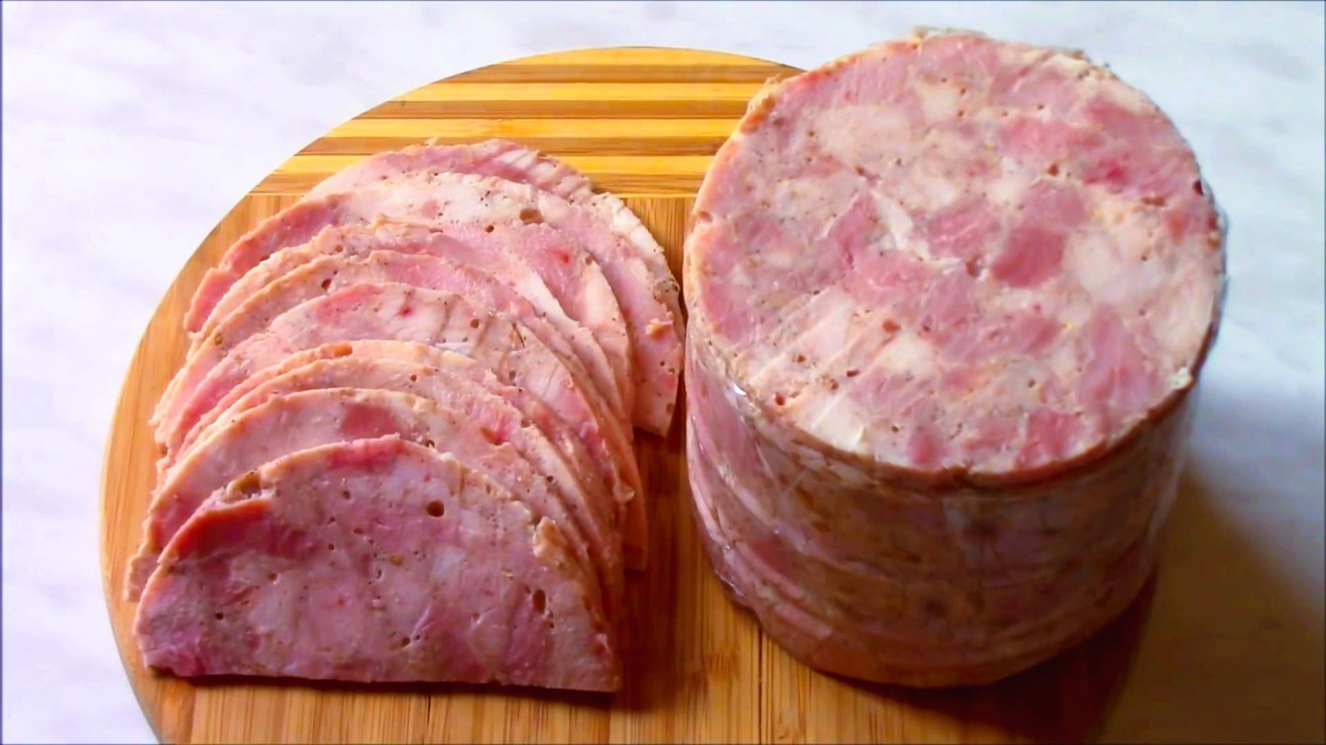 Вкусная домашняя ветчина лайт.