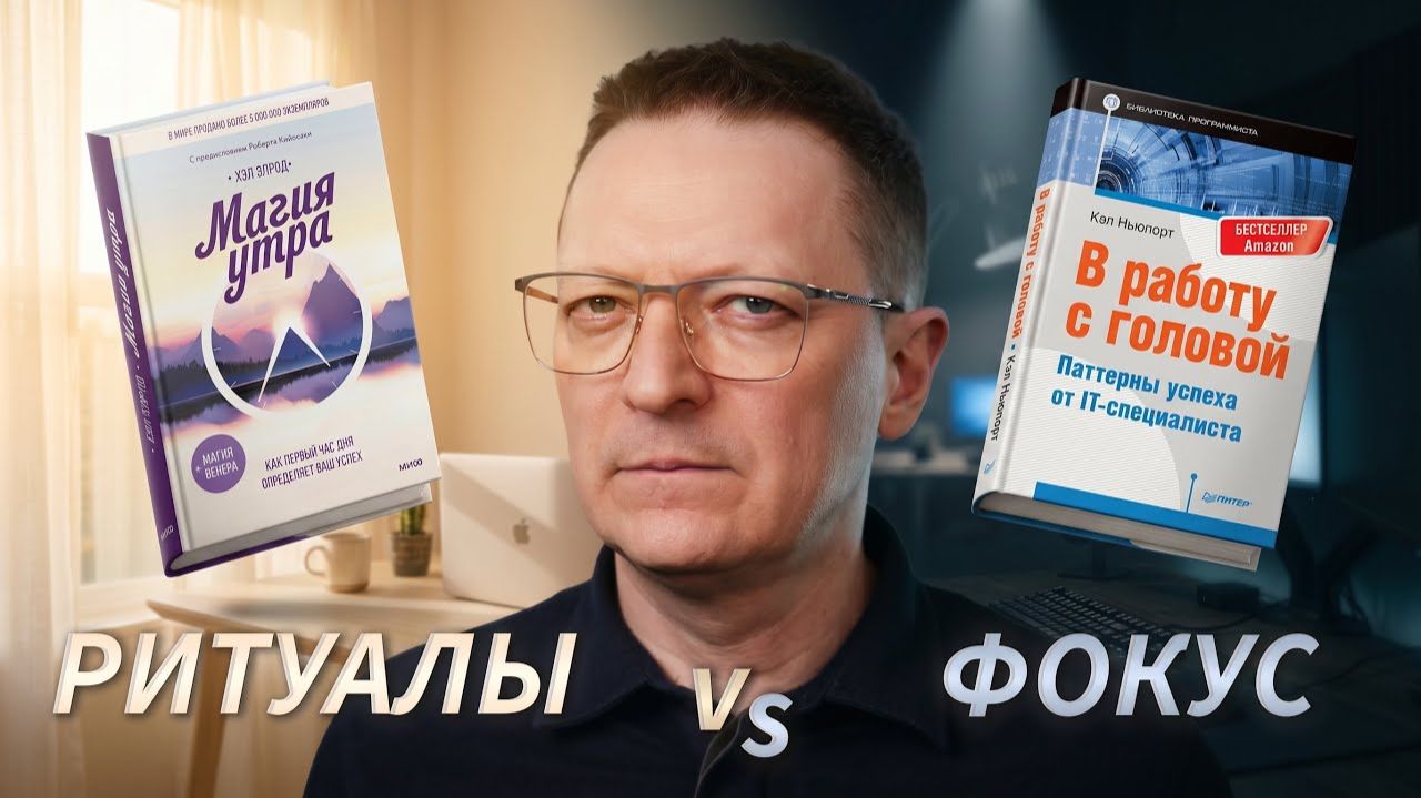 БИТВА КНИГ: Магия утра Х.Элрода Vs В работу с головой К.Ньюпорта