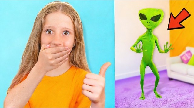 Настя с друзьями против пришельцев