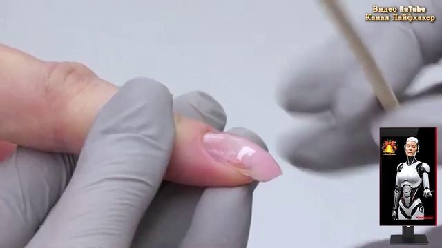 Как исправить ногти в форме когтей  Акригелевые ногти  Эстетичный цветочный дизайн ногтей!