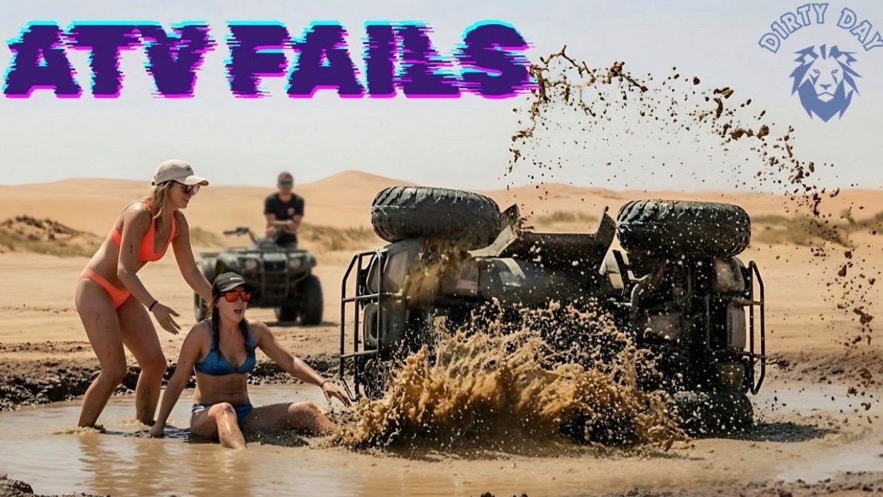 ATV Fails. Падения и крушения на квадроциклах
