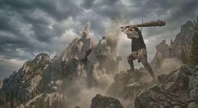 Кощей Бессмертный крушит горы