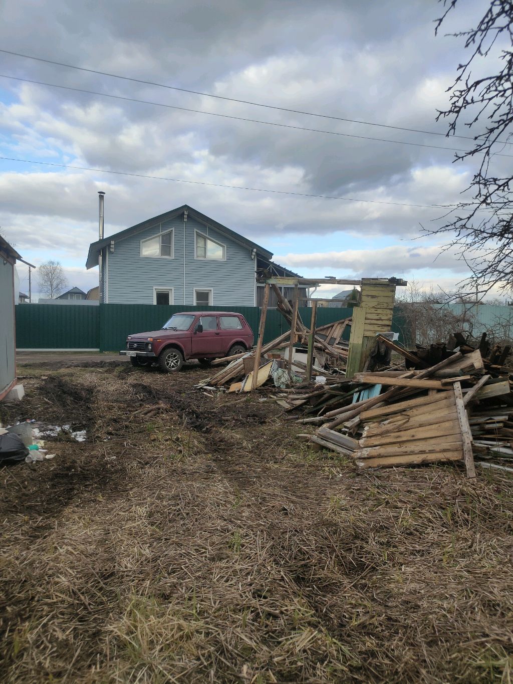 мы на огороде.