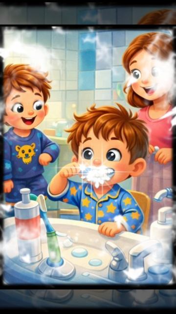 Мальчик Петя который подружился с зубной щёткой