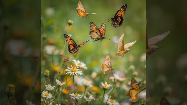 Бабочки порхают