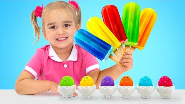 Алиса учит цвета с помощью слайма