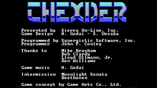 Thexder Tandy Graphics 1987 PC Tandy 7.16Mhz