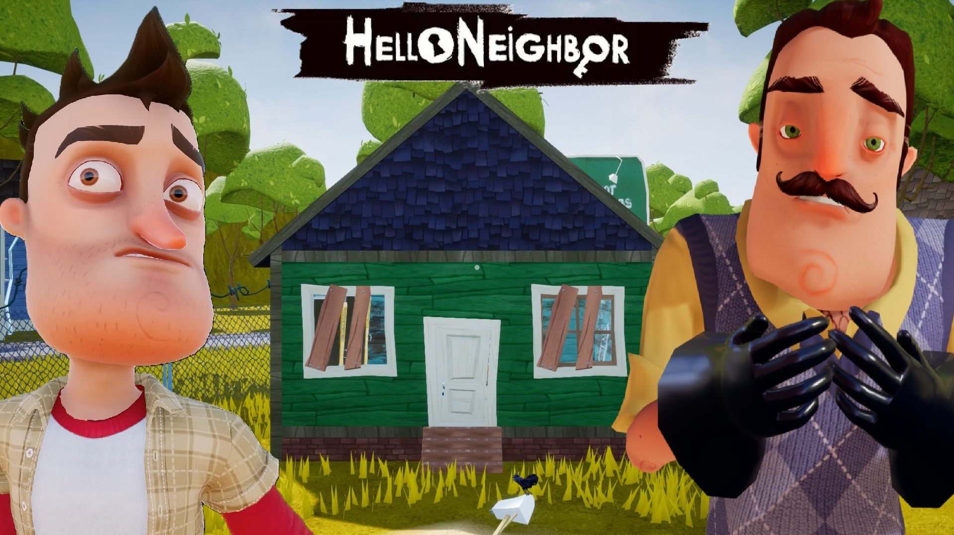 Hello Neighbor!!!СТЕПАНЫЧ прохождение страшного подвала AKT 1! ПРОХОЖДЕНИЕ МОДОВ