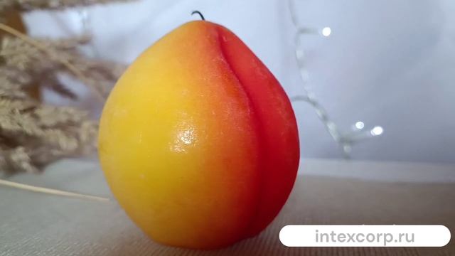 Свеча ароматизированная фигурная ПЕРСИК 8 см 9191-свеча