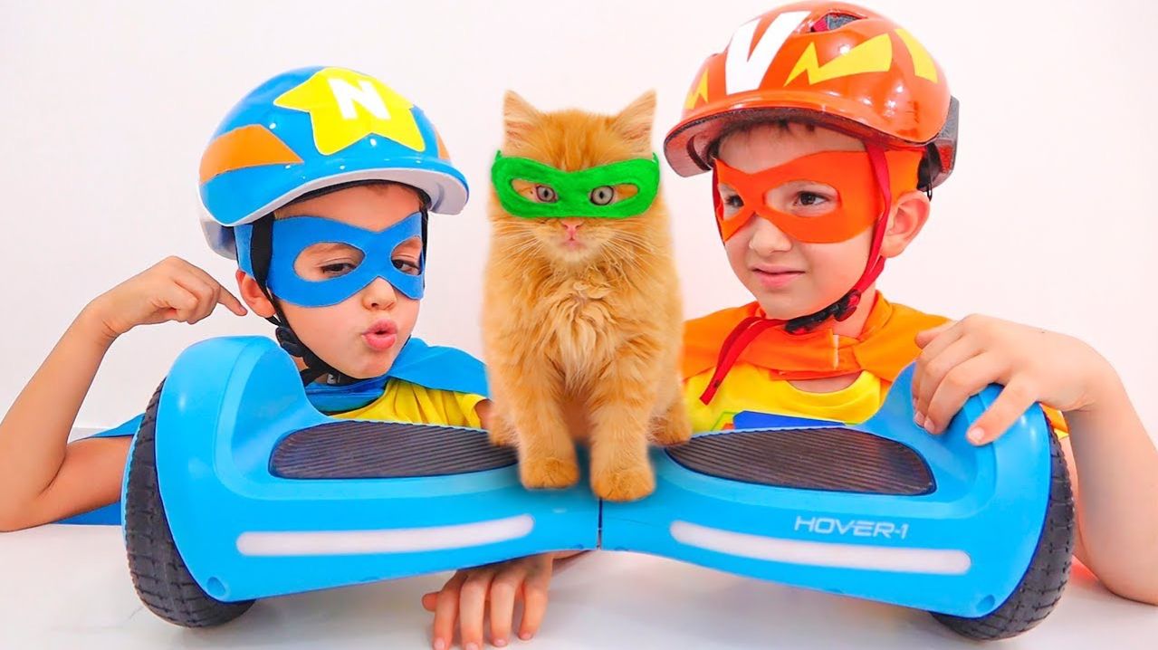 ВЛАД И НИКИ  Влад и Никита становятся супергероями на скутерах и помогают маме