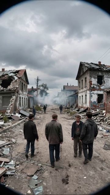 Разрушенные надежды: в тени заброшенных улиц разрушение грусть потеря