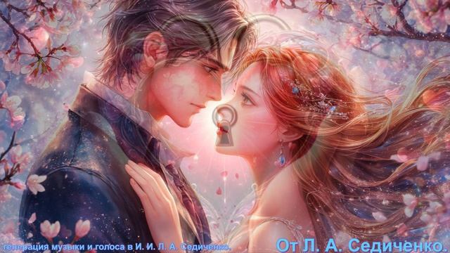 Она весна на французском. Слова Л.А.Седиченко. Генерация музыкиголоса  в И.И.и монтаж видео тоже.