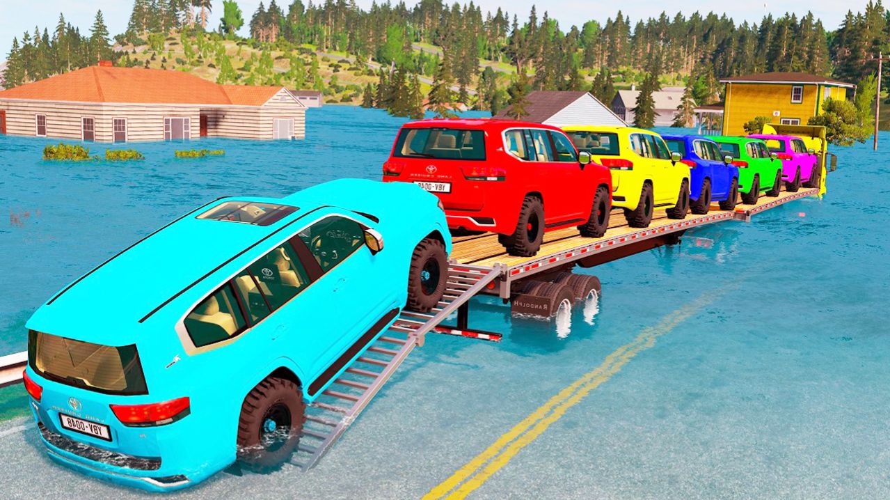 Мультики для детей. Яркие гелики против лежачих полицейских и поезда. Смотреть мультики для малышей