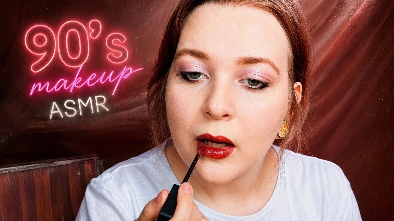 АСМР Делаю себе макияж из 90х шепот ASMR My Makeup  болталка  крашусь на камеру 