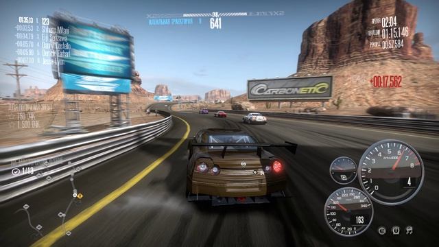 Need For Speed  Shift. 3 уровень. 127.  Japan Vs USA. 1. Гонка на время на Ambush Canyon. 1 попытка.